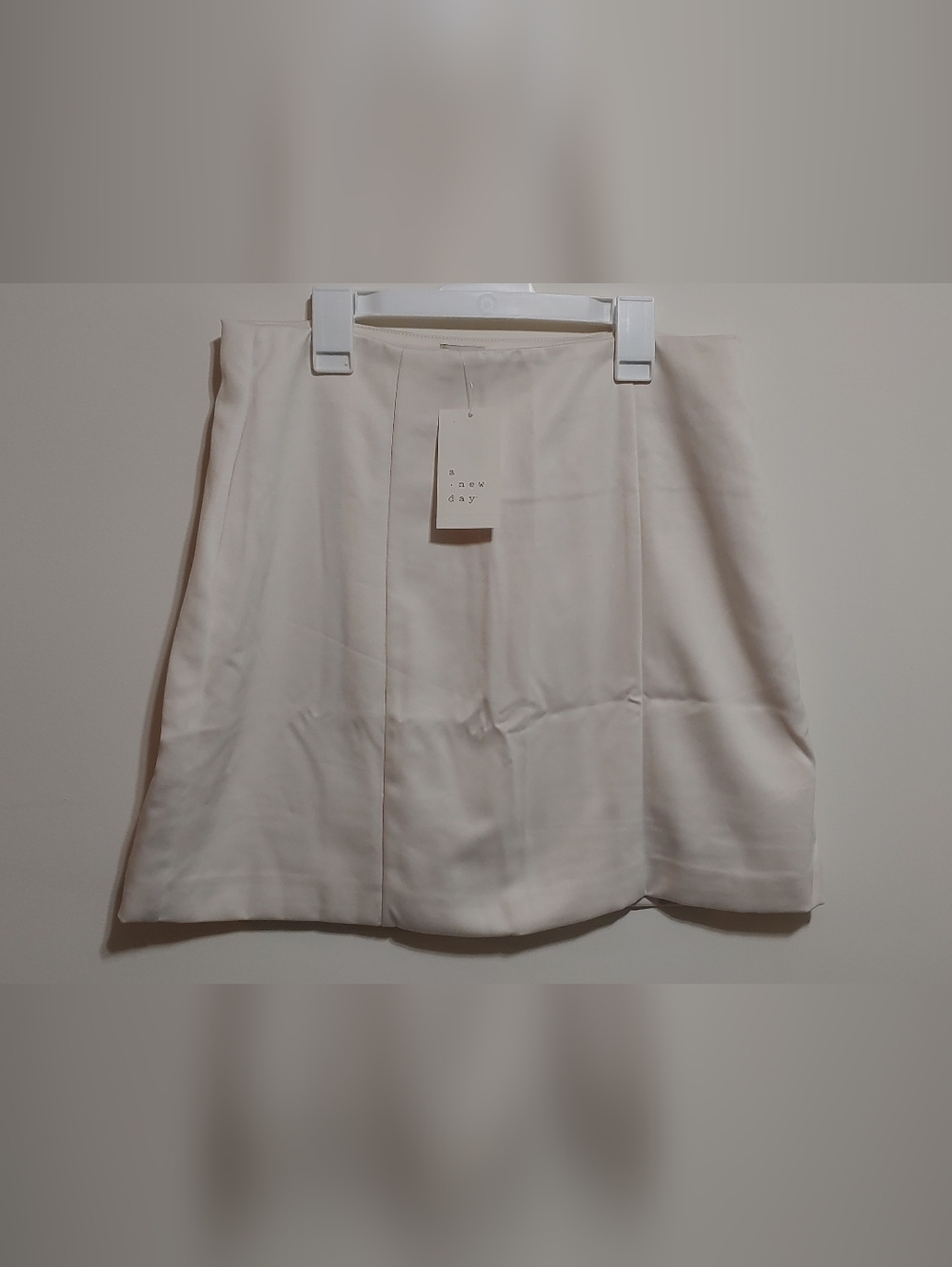 a new day Cream Mini Skirt